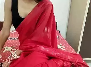 Indian wife enjoys family time.