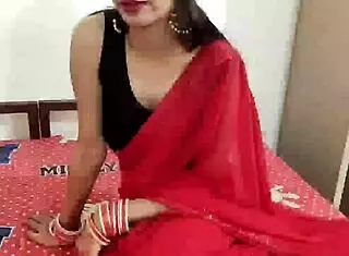 Indian wife enjoys family time.