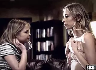 teen 18+ lesbian chicks haley reed and coco lovelock suck guy's big hard dick