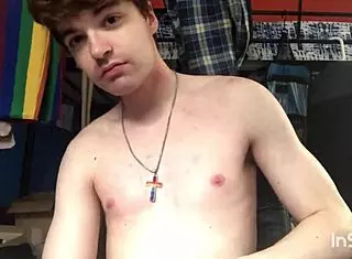 Gay Twink Niko Springs, Want To See My Big Cock Strip Tease?