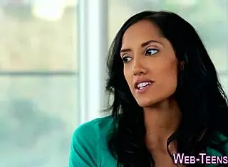 Latina Teen Tastes Lesbian Pussy