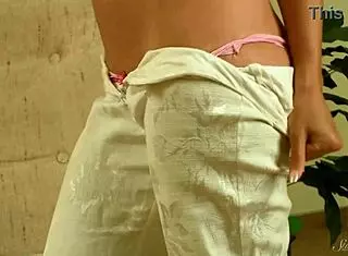 Achlys J's sensual rubbing on the chair scene