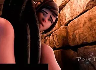 Mei experiences corruption in hentai anime cartoon