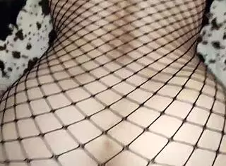 Milf Wife in Fishnets Gets Ass Stretched with Anal Fucking