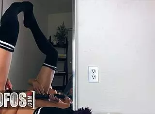 sexy brunette feels intense pleasure masturbating