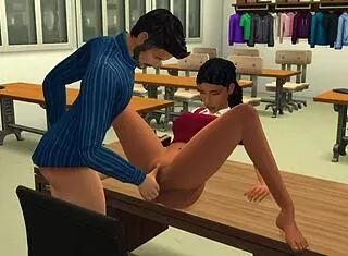 Virgin Teen Fucks Male Teacher in Missionary for Extra Credit