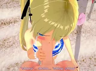 玛丽·罗斯海滩猛烈性交！