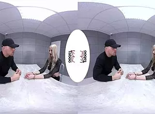 Blonde with big tits fucks intensely in POV for freedom in taboo scene