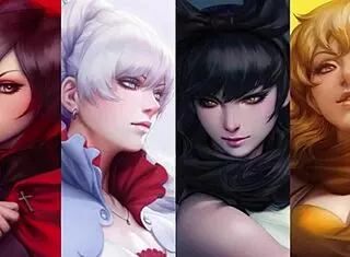 yo, weiss dominates hard in rwby hentai femdom play