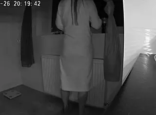 New wife spends time with husband's friend in homemade setting