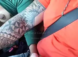 I fucked the hot blonde in the car and came in her mouth