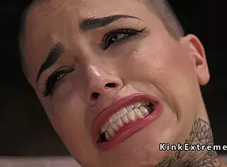 Alt Babe in Bondage Screws Wild Machine