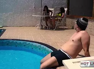 Two beauties, Britney Bitch and Gisele Hickman, have anal with a guy.