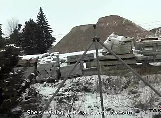 Spanish redhead with awesome tits swallows cum for taxi ride