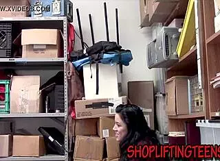 Did we catch this amateur thief getting facialized on hidden cam? Was it worth the risk for her?