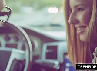 Teenfidelity's Jillian Janson experiences her first anal with big tits and ass on display