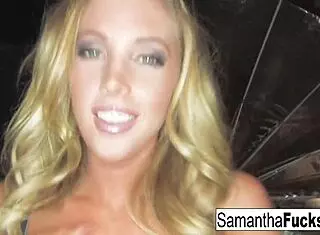Samantha Teases with Her Big Tits and Pussy in Nude Solo Session