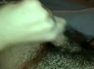 Bold penis play with hairy cock and cum