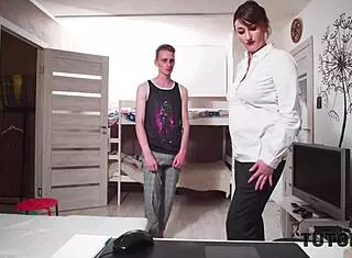 Angry Student Seduces And Fucks Strict Mature Tutor