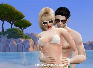 Beach Walk With Taylor And Joe - 3D Hentai - Preview Version 😍