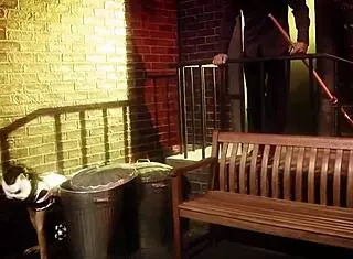 guy finds naughty brunette in cosplay for facial