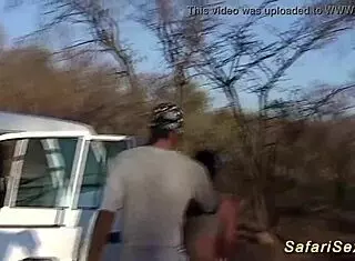 Chubby african babe outdoor fucked