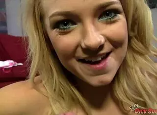 Petite Carmen Callaway Deepthroats Cock In POV With Small Tits Exposed