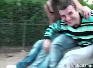 Cute girl fucked by two guys with big dicks in Paris 😍