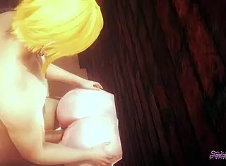 naruto hentai 3d threesome with hinata blowjob and fucked through a wall in anime manga japanese porn