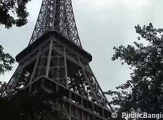 Cute girl fucked by two guys with big dicks in Paris 😍