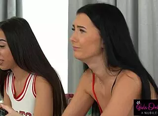 Simon Kitty Teases Lola Heart with Hairless Pussy Play.