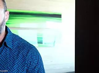 Adrian enjoys a relaxing shower with a friend