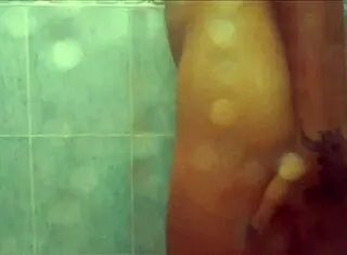 nasty latina teen pees in shower fetish 😈