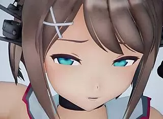 Maya from Kantai Collection gets fucked hard in anime hentai cartoon