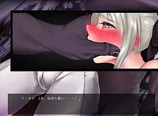 Is the knightess trapped in this hentai scene?