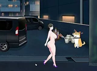 Shameless MILF showing off her big tits and ass!