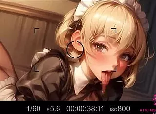 Cute Blond Maid GETS CREAMPIE From Boss In POV