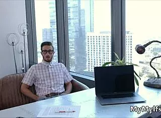 i'm banging the horny milf principal in her office