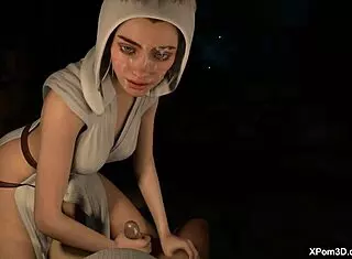 Hey, wanna see 3D Princess Leia give a handjob?