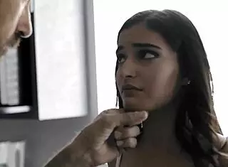 Step daughter acts like a filthy whore 😈 getting spanked and blowjob from uncle.