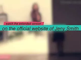 Jeny Smith Sneaking Naked In Office Elevator And Stairs.