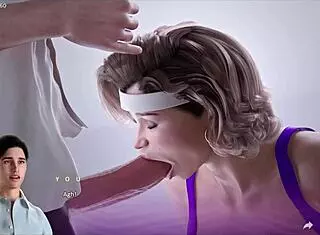 Busty stepmom masters deepthroat for epic blowjob reward in Apocalust 28