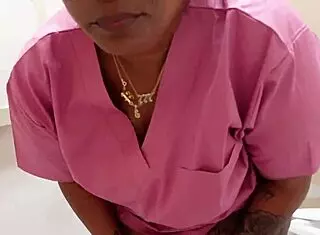 Thickpaws Masturbates Clit At Work With Pierced Ass