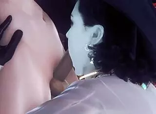 i love alcina dimitrescu's big tits in hentai