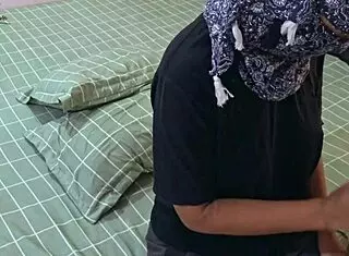 Asian girl invites friend for dinner