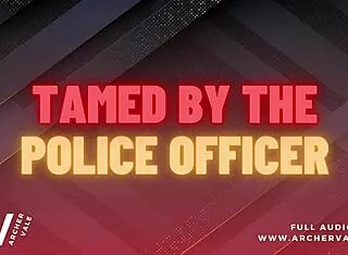 police officer trains slave in chastity cage for gay domination