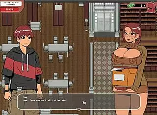 Nerdy Girl Gives Public Handjob In Library