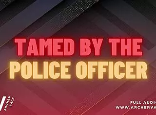 police officer trains slave in chastity cage for gay domination