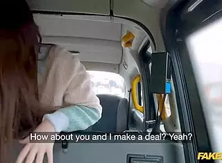 this fake taxi has college student zeynep rossa doing blowjob and pov sex in the car out in public