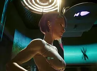 sexy fit athletic cyber babe lucy showing off her naked tight young 18+ body